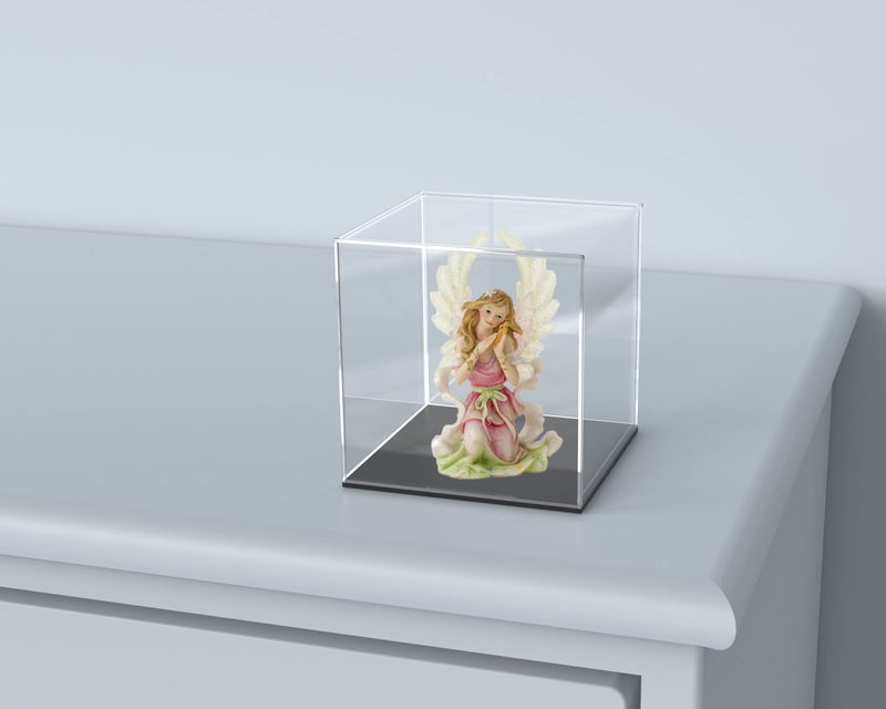 SVENJBB Acrylic Display Case, 5x5x5 Inch Clear Acrylic Boxes for Display, Self-Assembly Display Cases for Collectibles, Toys and Sport Goods - Image 3